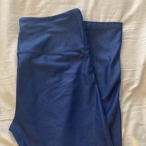 Zyia blue metallic leggings